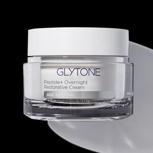 Glytone Peptide+ Overnight Restorative Cream Full Size New
